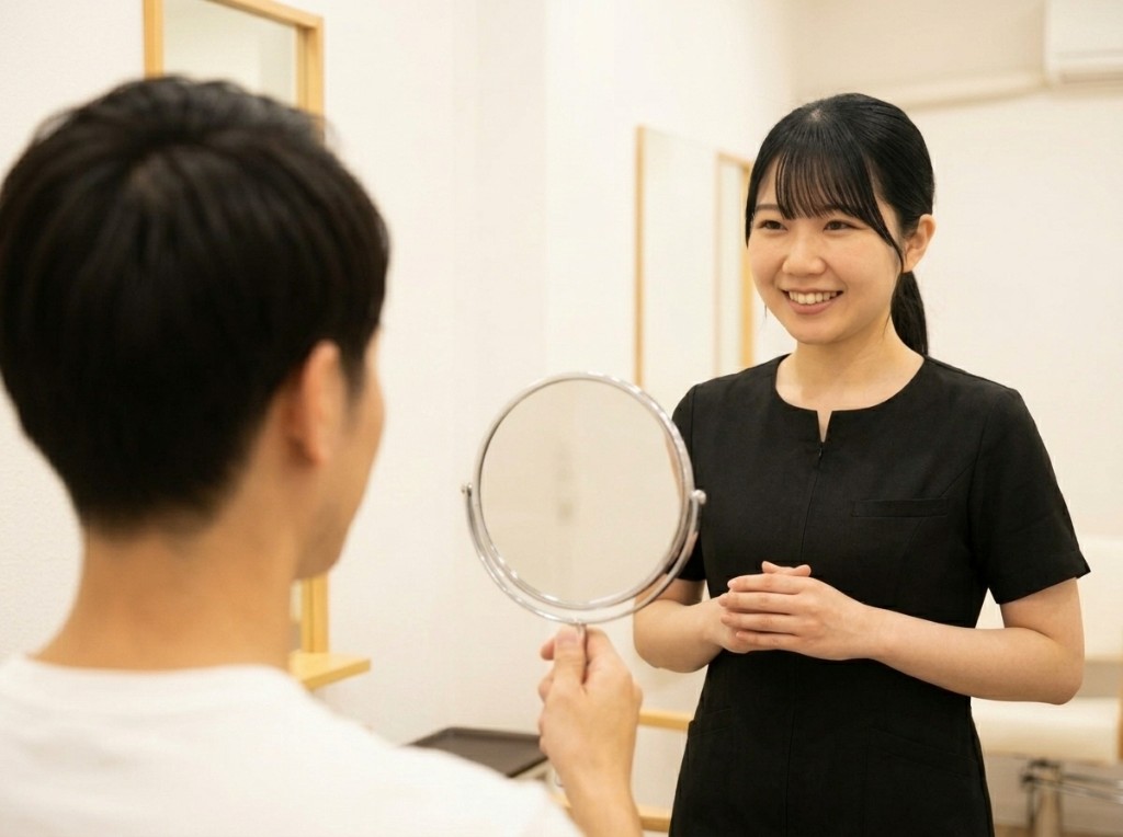 眉づくりのレクチャーのイメージ
